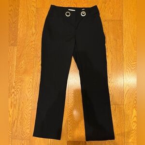 Miaou Black Pants with Grommet Detail